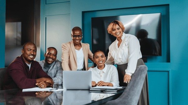 Professional team collaboration